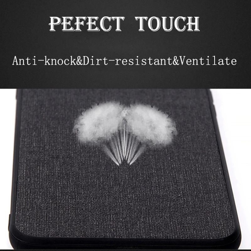 Luxury Soft Cloth Design Phone Case for Huawei P30 Shockproof TPU Frame Back Cover P20 Lite Pro |