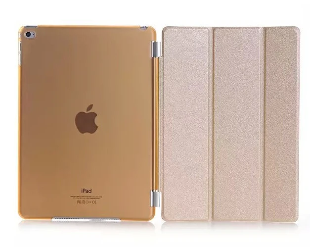 RYGOU для iPad Air 2 9 7 дюймовый прозрачный чехол + Магнитный ультра тонкий из ПУ кожи Air2