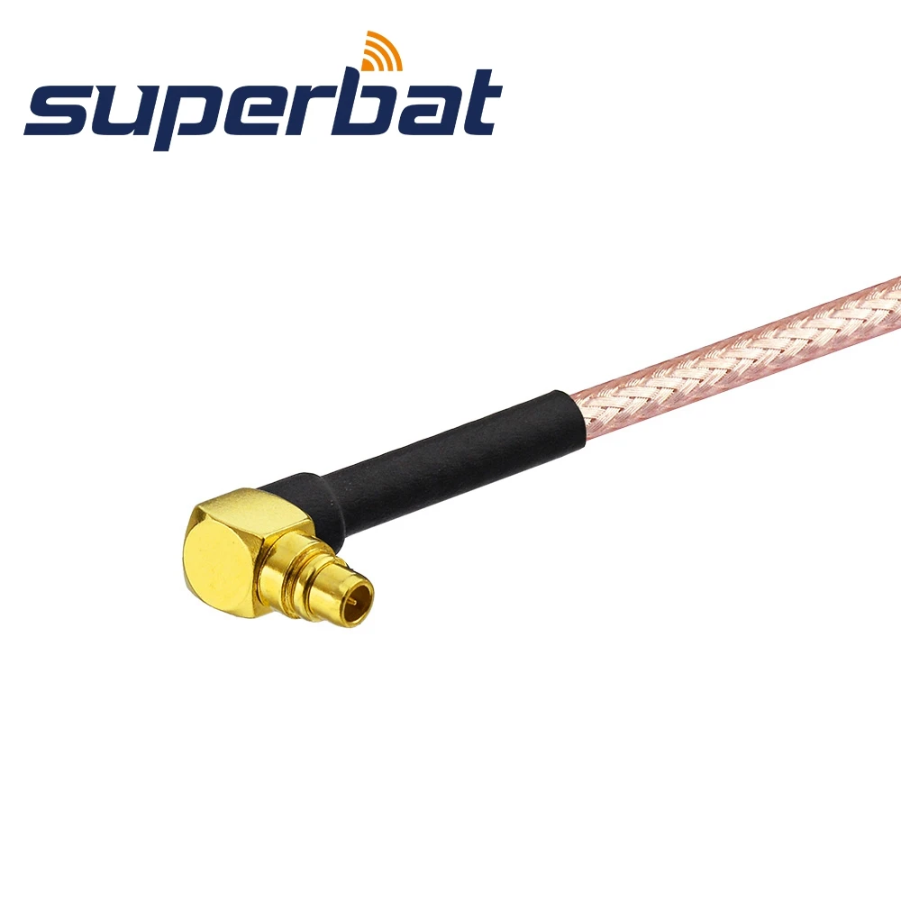 Superbat MMCX разъем под прямым углом чтобы прямой кабель Пигтейл RG316 15 см|angle plug|angled jack