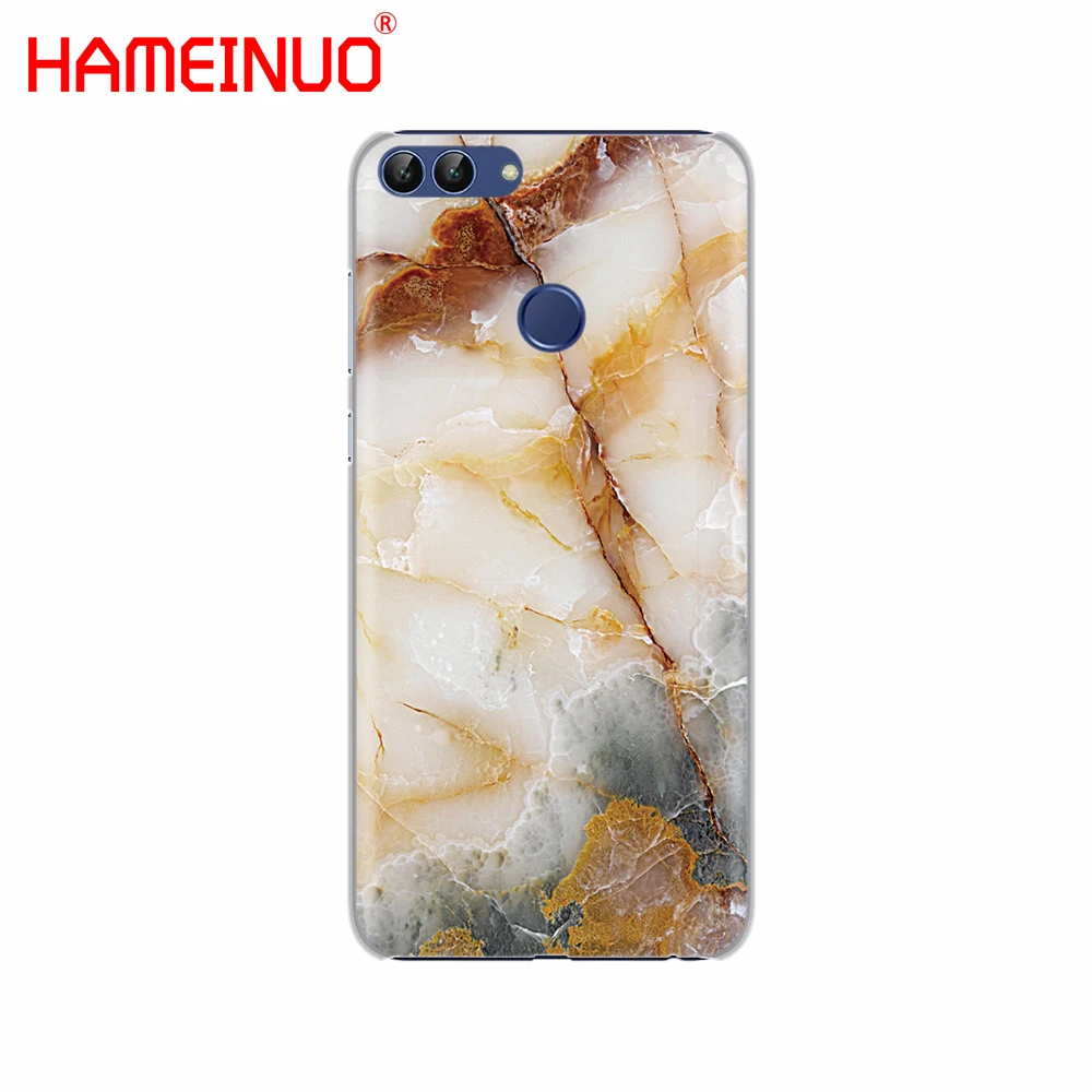 HAMEINUO мраморный зеленый камень чехол для сотового телефона huawei Honor 7C Y5 Y625 Y635 Y6 Y7 Y9