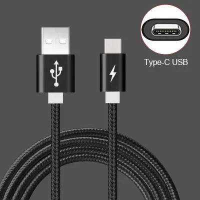 Black 0,25 м 1 м 2 м usb type C кабель USB C зарядный кабель питания type-C провод шнур для samsung Galaxy A50 huawei P20 Lite Redmi Note 7 - Цвет: Black