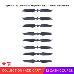Лопасти для пропеллеров (4пары) 8743F для дронов DJI Mavic 2 ProDJI Mavic 2 ZOOM, малошумные