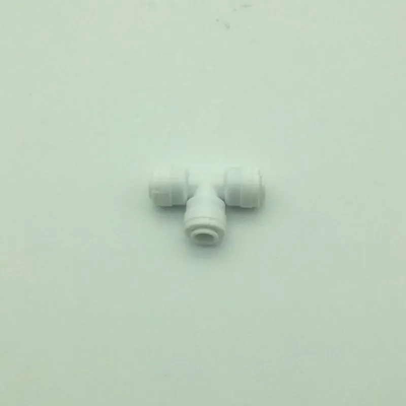 White tee connectors L036(10 шт./лот) замок скольжения 6 мм низкое давление медь анти-капельного тумана запотевание Nozles or10pcs/лот сопла фитинги - Цвет: White tee connectors