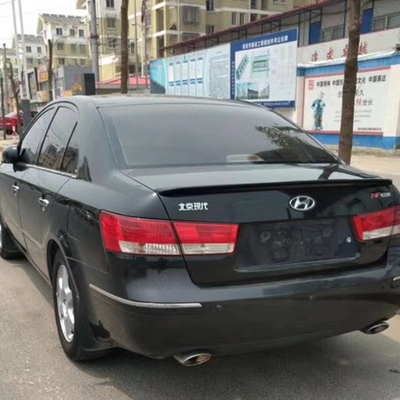 

2005-2010 for hyundai sonata n20 rear trunk roof wing spoiler ABS material high quality by primer or DIY paint