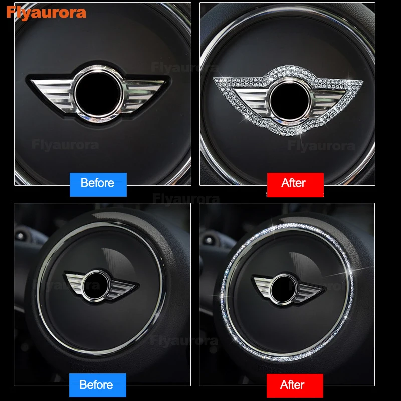 Алмазная наклейка и на руль для MINI COOPER Countryman R50 R52 R53 R55 R56 R57 R58 R59 F56 F55 | Автомобили