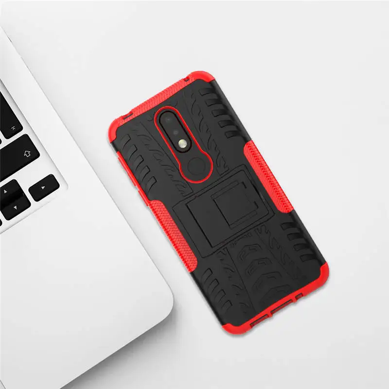 Для Nokia 3 1/7 1 plus гибридный прочный бронированный чехол-подставка для телефона