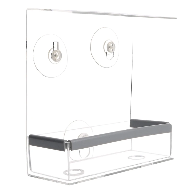 Прозрачная оконная кормушка для птиц домик кормления белки с присоской и | Дом