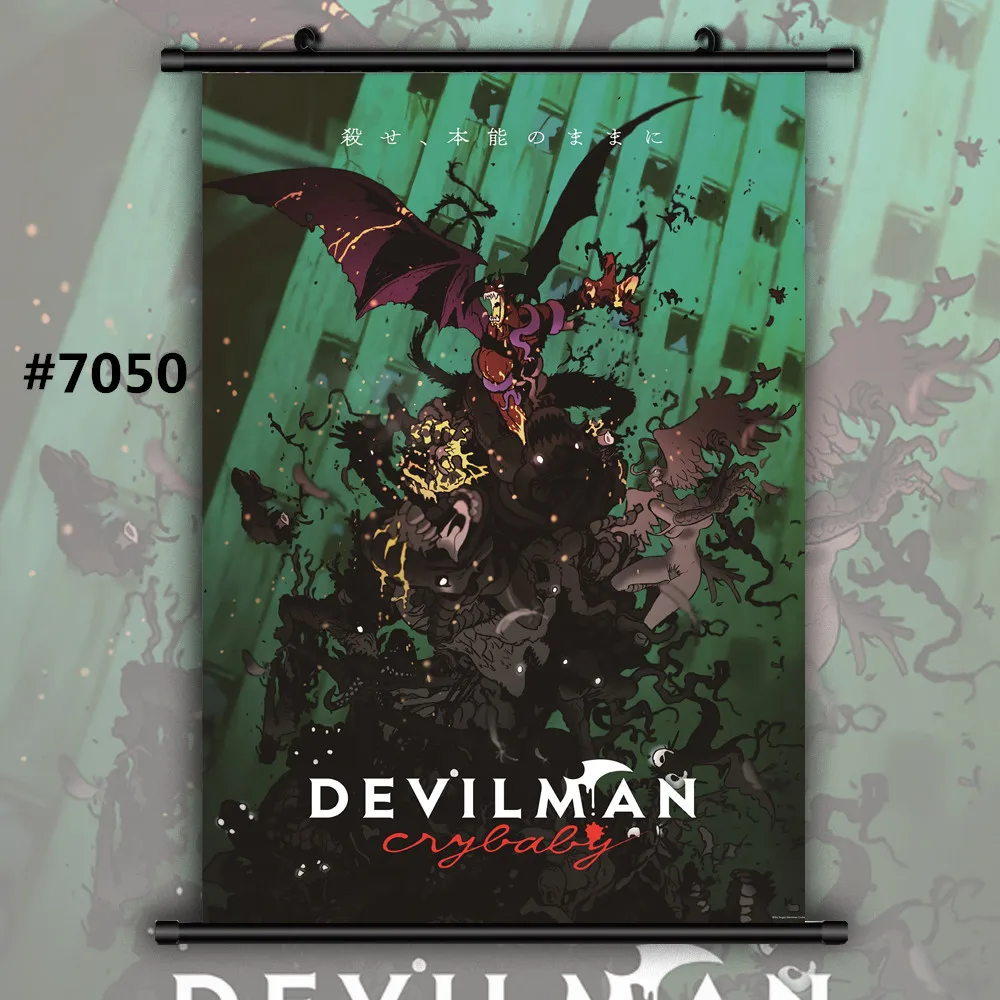 Devilman crybaby Аниме Манга настенный плакат свиток домашнее украшение Стены Искусства - Цвет: 7050