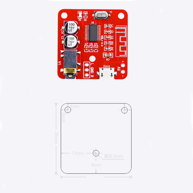 Аудиоприемник Bluetooth 4 0 Micro usb 5 в постоянного тока мощность 3 мм аудиовыход