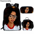 Комплект школьных сумок Nopersonality для девочек-подростков, черные сумки для книг, детские школьные ранцы, женский рюкзак