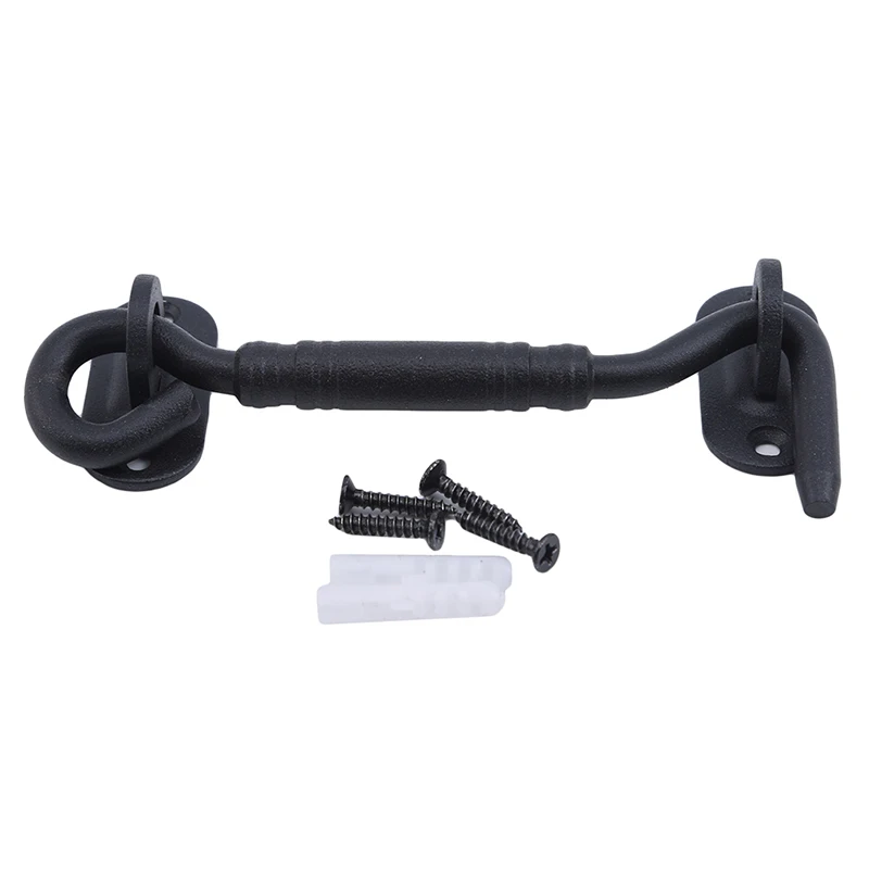 Практичный черный замок крючок из нержавеющей стали раздвижная дверь