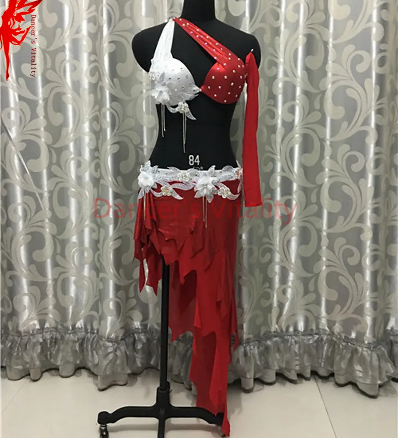 Женская Одежда для танцев живота индийский бюстгальтер с камнями топ и короткая