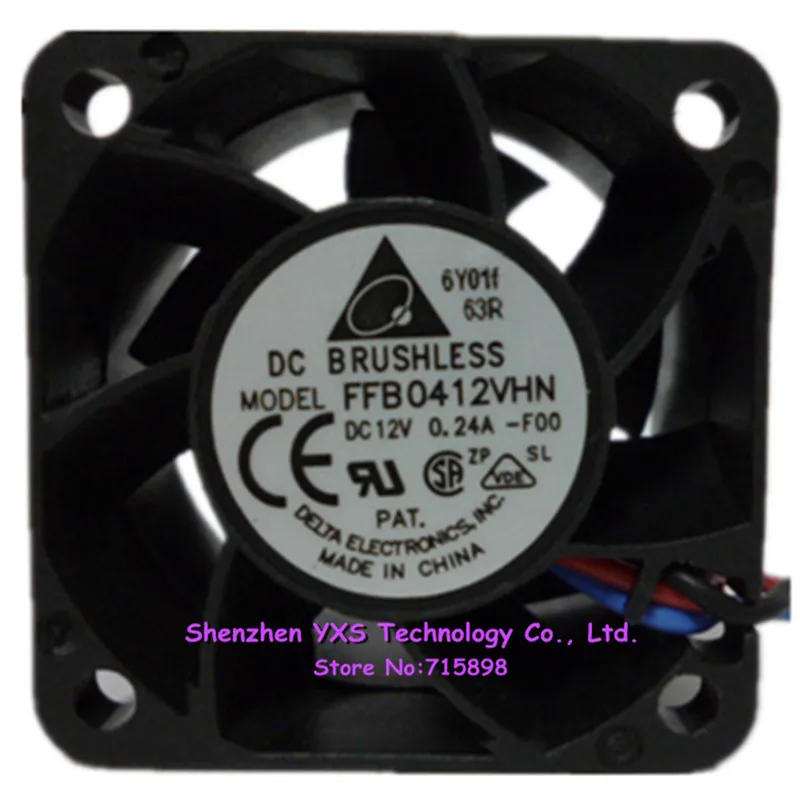 FFB0412VHN F00 DC 12V 1 92 W 0.24A 9500RPM Вентилятор охлаждения скорость 3 провода 4 см 4028 40*40*28 мм|wire