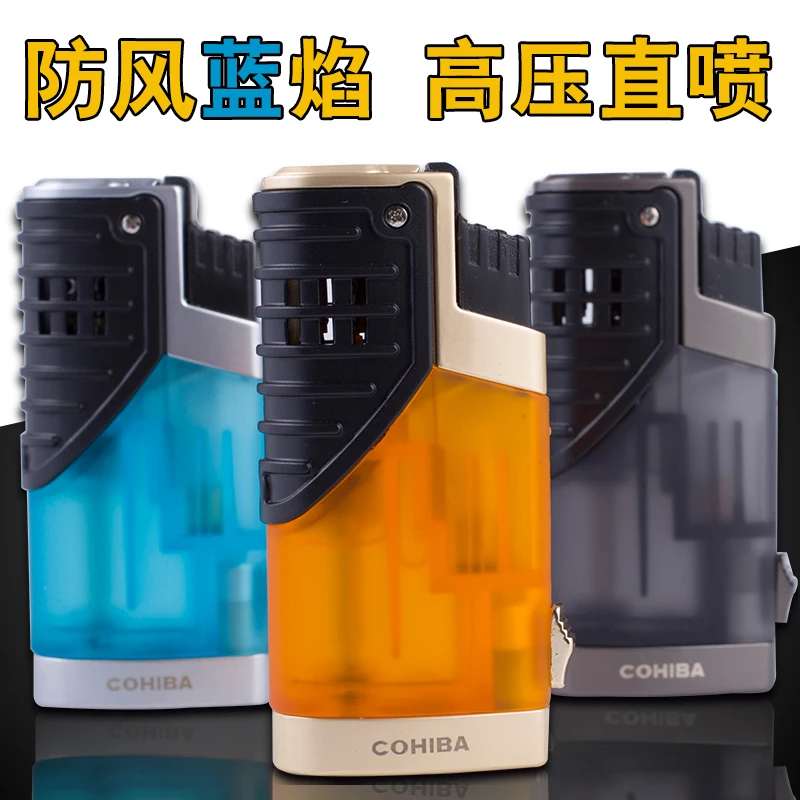 COHIBA зажигалки абсолютно новые черные дорожные портативные ветрозащитные