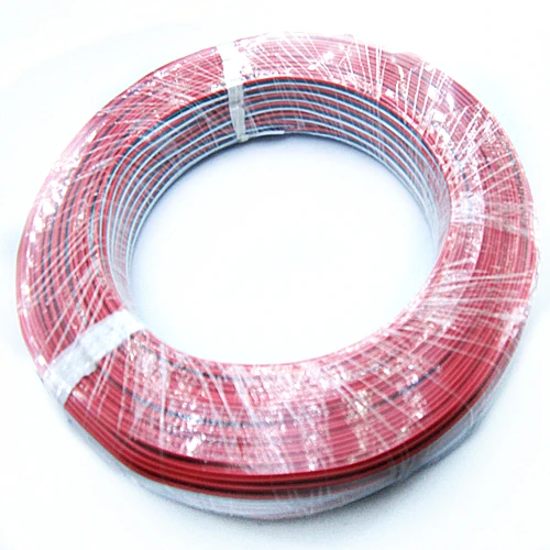 100 м/лот 3pin ПВХ изолированный провод 22awg Луженый Медный удлинитель 3 цвета красный