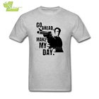 Внезапный удар-продолжайте, Make My Day 2peyxohsu4f Забавные футболки мужская футболка с круглым вырезом Новинка 2020 юмористические футболки