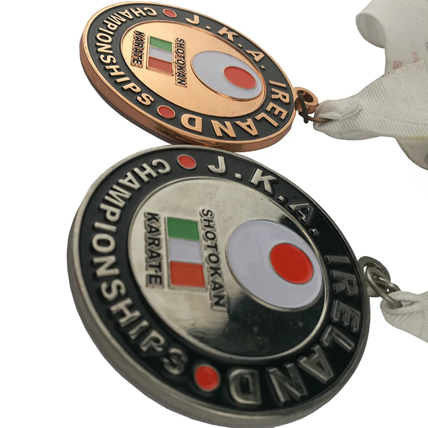 Shiny Silver Sport Medals Customized Logo 70mm Diameter Champion Medal | Дом и сад