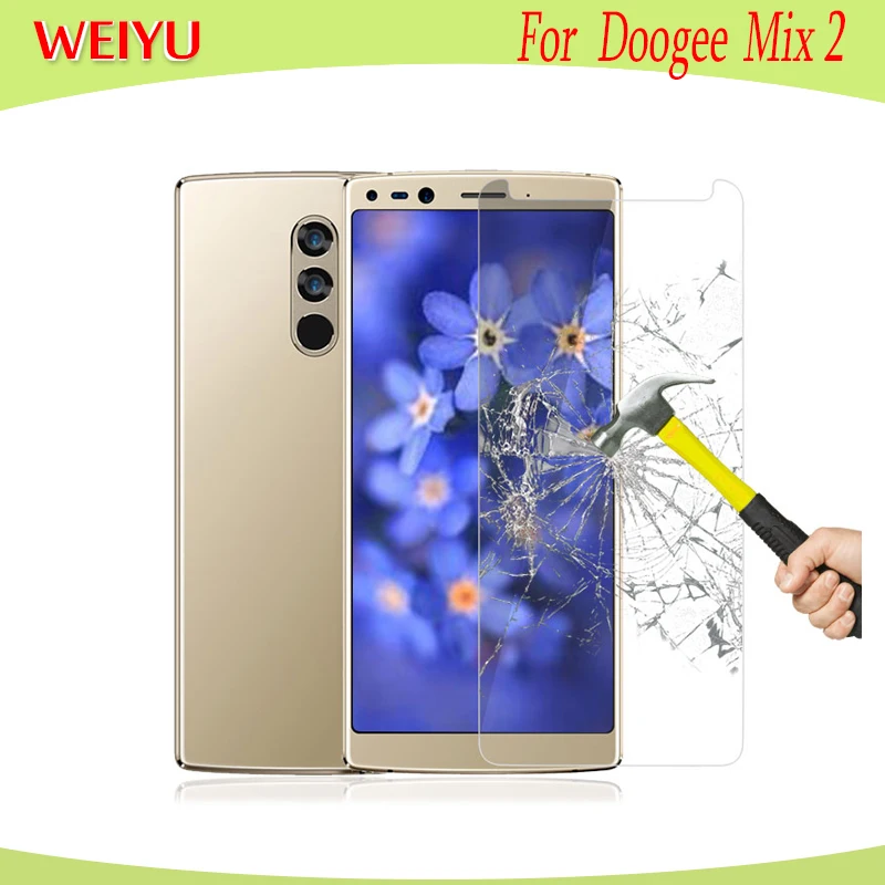 Закаленное стекло WEIYU Для Doogee Mix 2 протектор экрана простая установка защитное 5 99