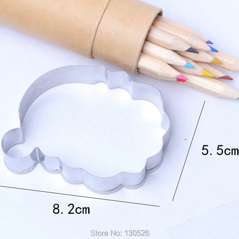 1 шт. новое рождественское Санта Форма торт Нержавеющая сталь трафареты для