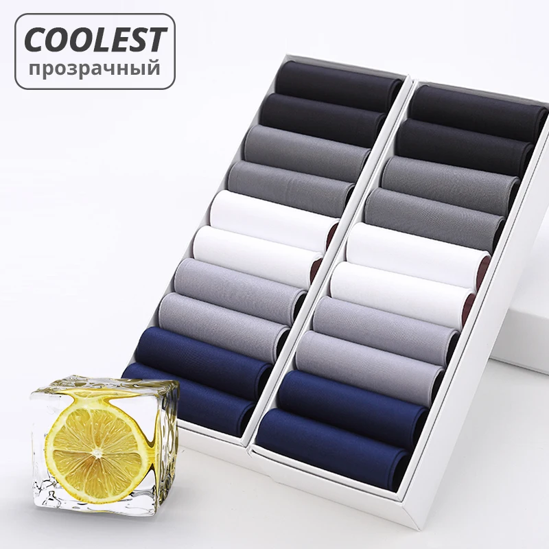 Tear-resistant Breathable Socks Ultra-thin Coolest Nylon Man Socks Transparent Stockings