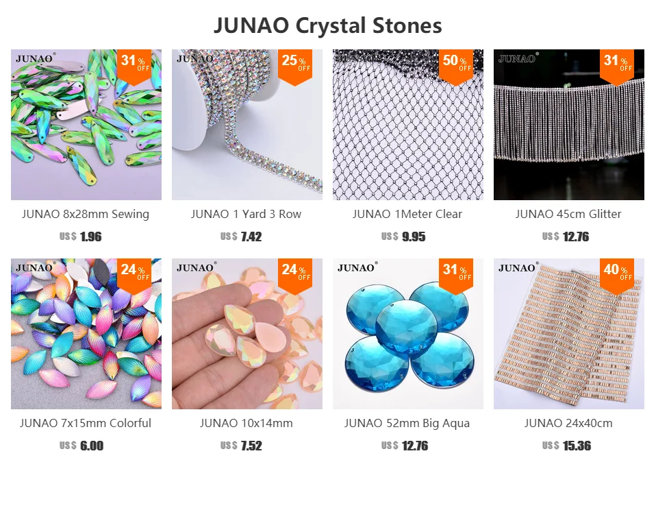JUNAO 17x28 мм Aqua Blue AB кристалл большие стразы в виде капли швейная аппликация из страз с плоской задней частью драгоценные камни акриловые кристаллы Камни для рукоделия