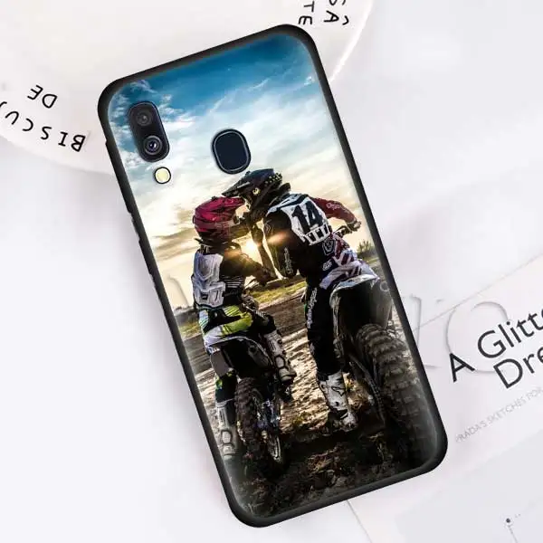 011 Moto крест moto rcycle Спорт на открытом воздухе силиконовый мягкий чехол для samsung Galaxy A50 A40 A70 A30 A20 A80 A6 A7 A8 плюс A9 черный чехол Чехол - Цвет: 011