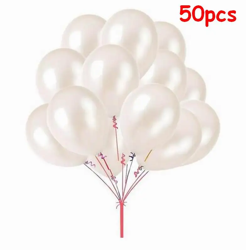 pearl white 59 шт./компл. хром металлический золотистый воздушный шарик в арочный комплект латексных воздушных шаров с Свадебная вечеринка гирлянда шар Baby Shower поставки фон Настенный декор - Цвет: pearl white