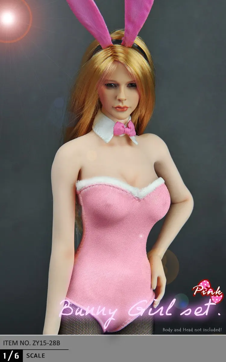 ESTARTEK ZY ZY15 28A/B 1/6 женский черный/розовый кролик комплект одежды для девочек одежда