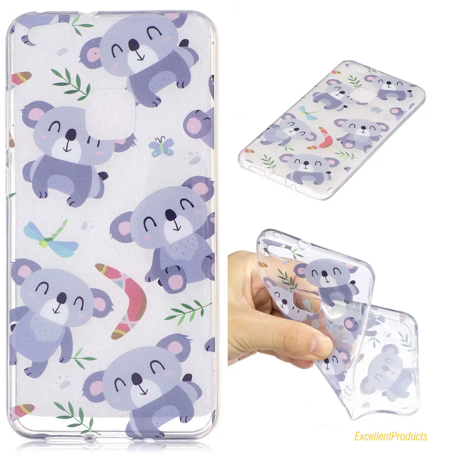 Стильный Печать мультфильм милый Панда Цветок кактуса кремния Мягкие TPU + IMD чехол