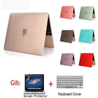 3 в 1, прозрачный матовый чехол для Macbook Air 13 12 11 Pro 13 15