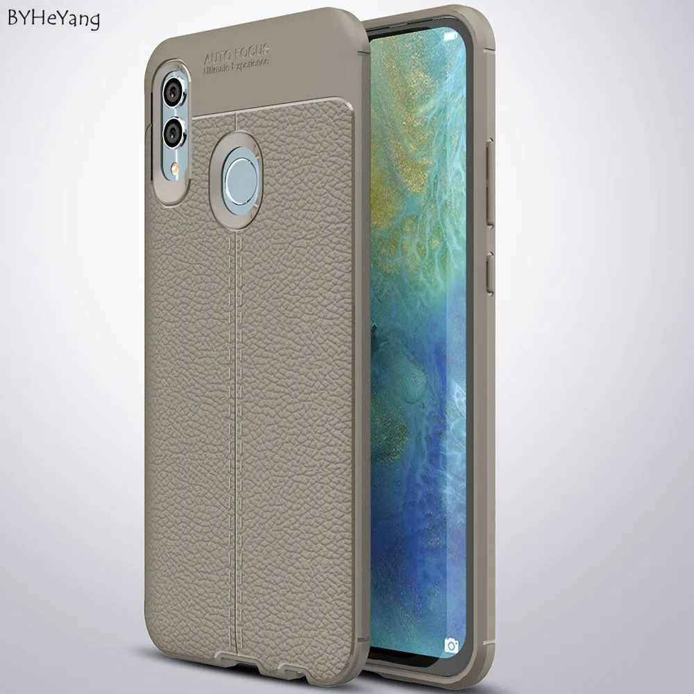 BYHeYang матовый чехол для huawei Honor 10 Lite противоударный роскошный кожаный текстуры ТПУ