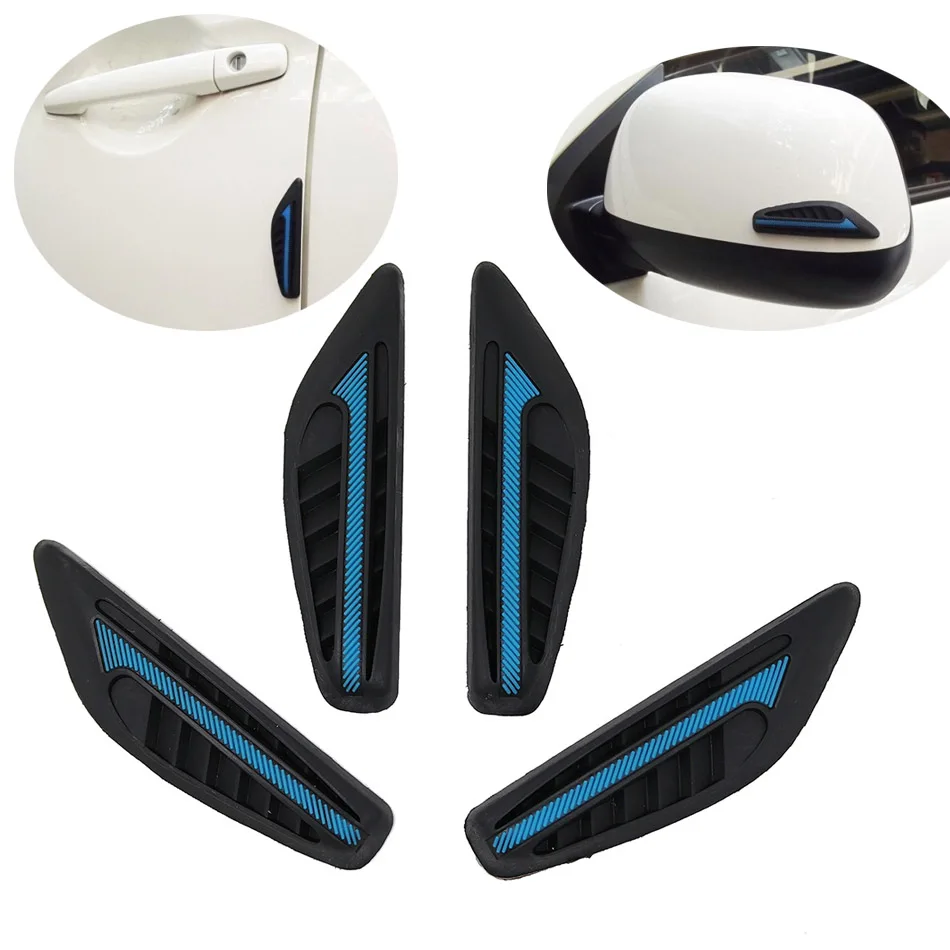 4 шт./лот защита для автомобильных дверей и зеркал заднего вида боковых краев