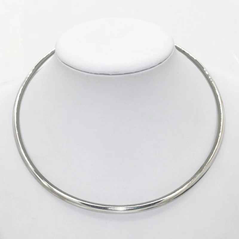 Женские ожерелья чокеры круглые кольца золотистые серебристые металлические