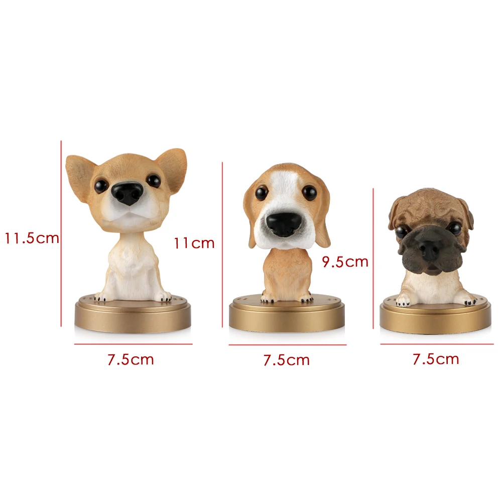 Украшение для автомобиля качающаяся голова кукла собаки однотонный парфюм