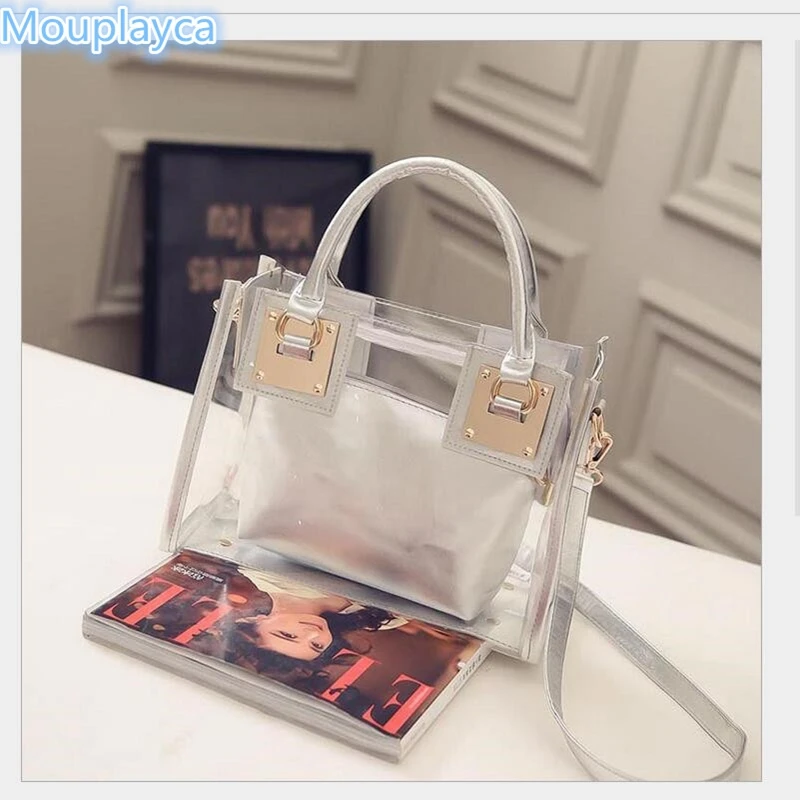 2016 Мухерес Bolso Marca Famosa де Moda Mujer Прозрачные Grandes Bolsos Hombro Пляжная сумка Embrague JJ156|bag