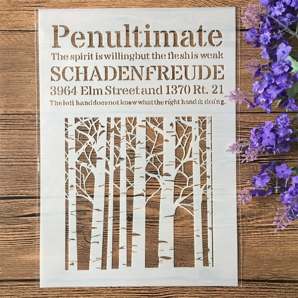 Трафарет для скрапбукинга 2 шт./лот | Канцтовары офиса и дома