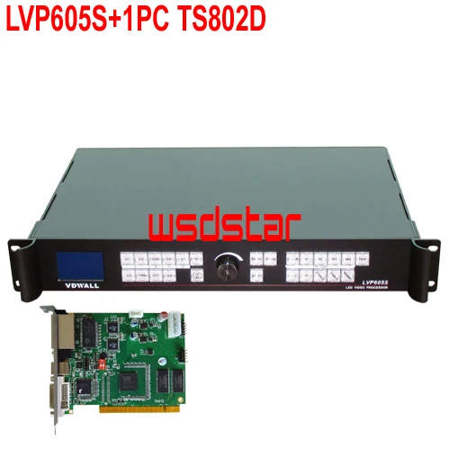 VDWALL LVP605S светодиодный видеопроцессор с 1 шт. светодиодной отправляющей картой TS802D