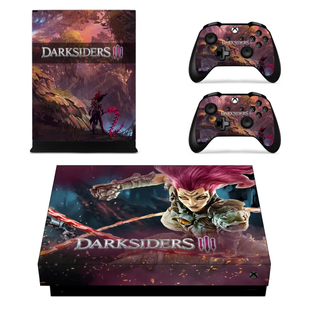 Darksiders 3 Лицевая панель консоль и наклейка на контроллер для Xbox One X + кожу