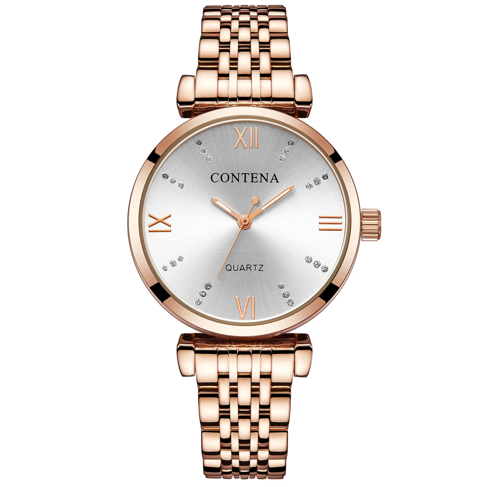 Часы женские из нержавеющей стали кварцевые наручные часы в стиле минимализма