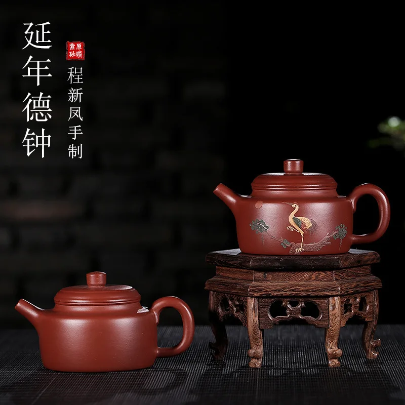 

manufacturer wholesale yixing undressed ore dahongpao recommended by manual DE bell mud painting, undertakes the teapot