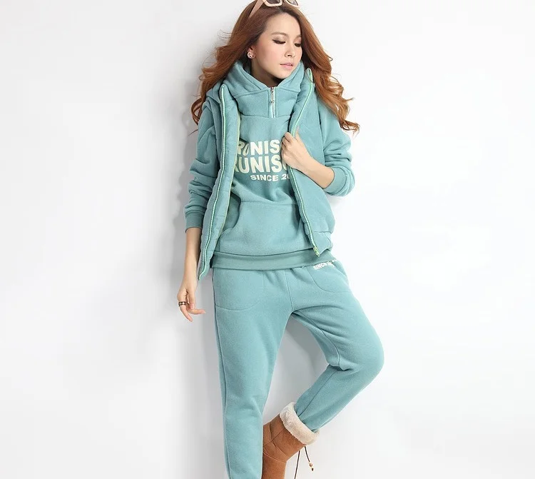 Осень зима 2019 г. костюм для отдыха флисовые спортивные костюмы с капюшоном Модный