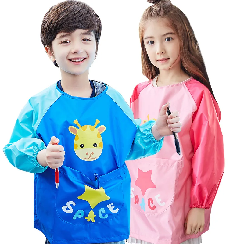 Водонепроницаемый детей дождевик Детский рисунок Фартуки унисекс с рисунком