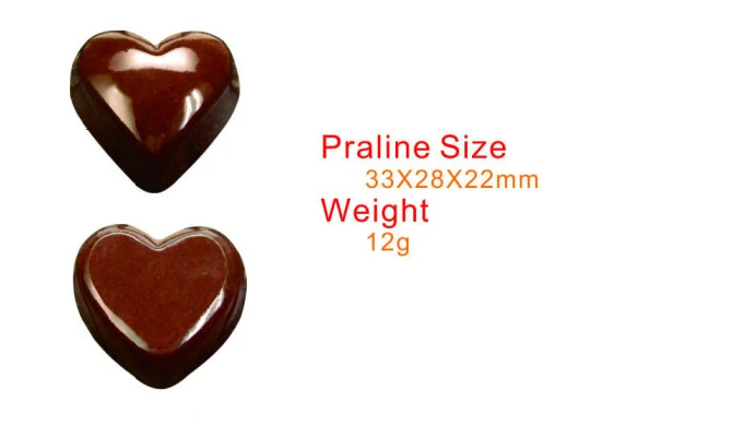 2 вида формочек для шоколада из поликарбоната в форме сердца 21 чашка Пластиковая