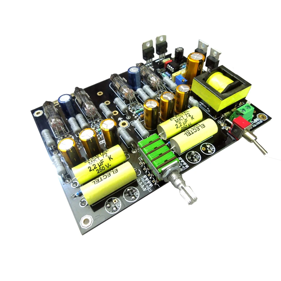 Луся с питанием от батареи версия Hi Fi bile preamp Балансирующий усилитель трубный DIY