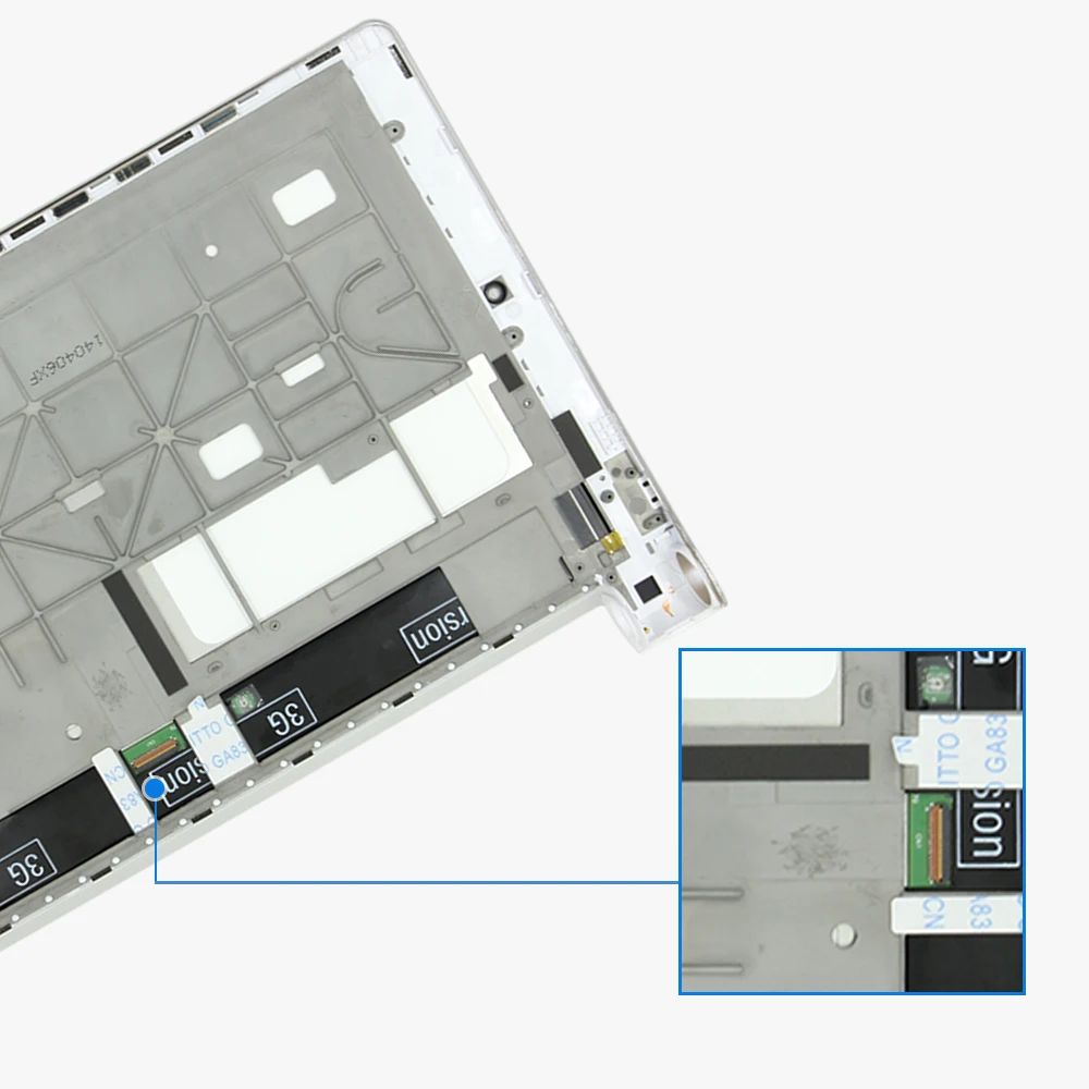 ЖК дисплей с дигитайзером сенсорного экрана в сборе для Lenovo B8000 Yoga Tablet 10 рамкой|touch