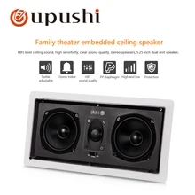 Oupushi потолочный динамик стерео аудио музыкальный плеер домашняя система объемного звучания 2-полосная портативные громкоговорители с беспроводной усилитель