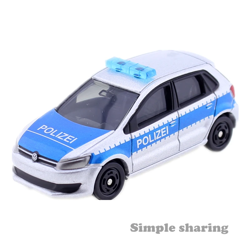 TOMICA No. 109 1:62 масштаб VOLKSWAGEN POLO Полицейская машина TAKARA TOMY литая под давлением