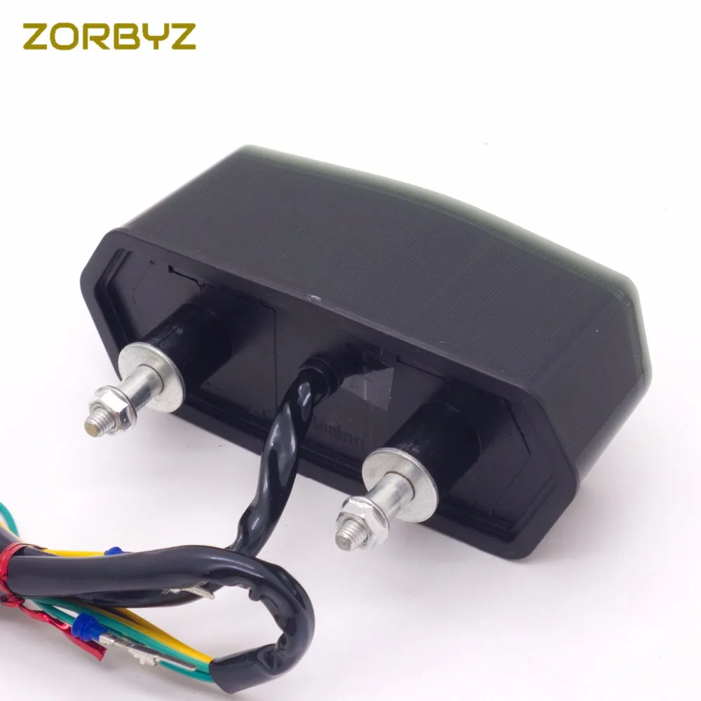 ZORBYZ мотоцикл черный светодиодный задний тормоз поворотные сигналы светильник