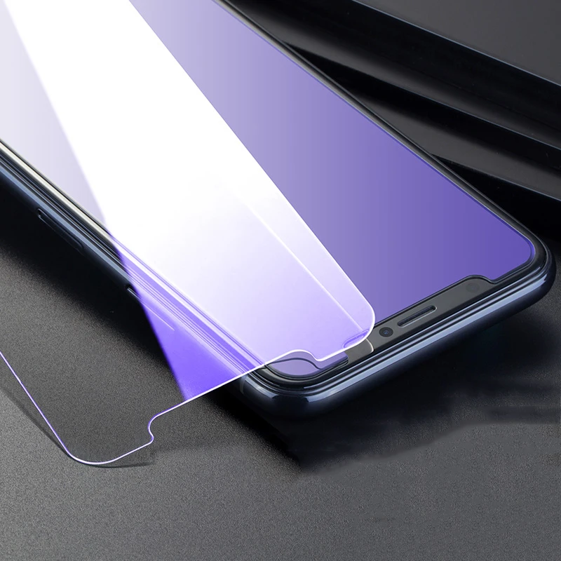 2.5D 9H твердость HD анти синий свет закаленное стекло для iPhone 7 Чехол 5S SE 6 6s 8 Plus X