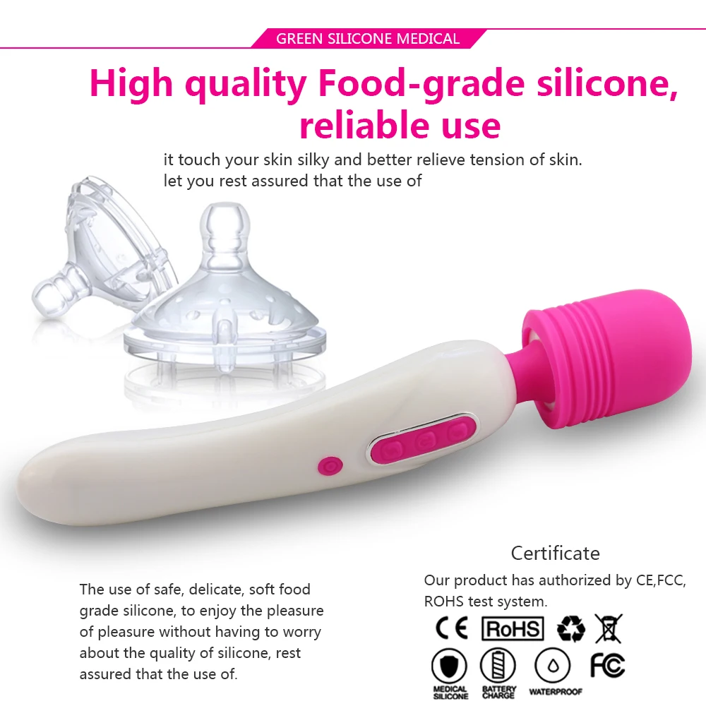 Человек НУО USB Перезаряжаемые Мощный вибратор AV Волшебная палочка Вибратор